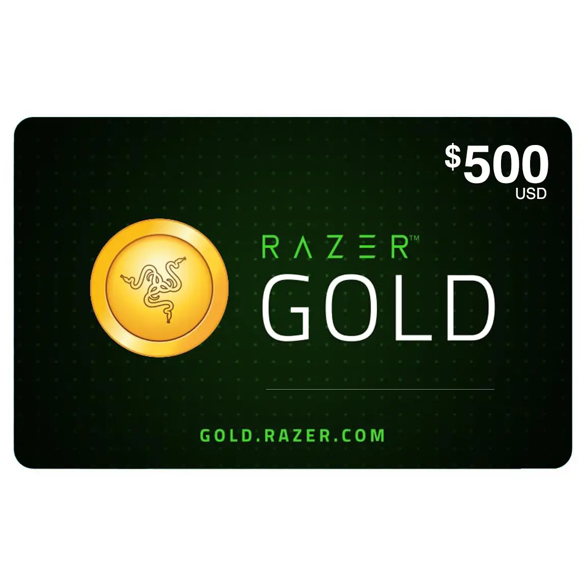 RAZER500 $500 Razer Gold Gift Card (US) – Instant Code, Fast Email Delivery & Online Purchase - Image 1