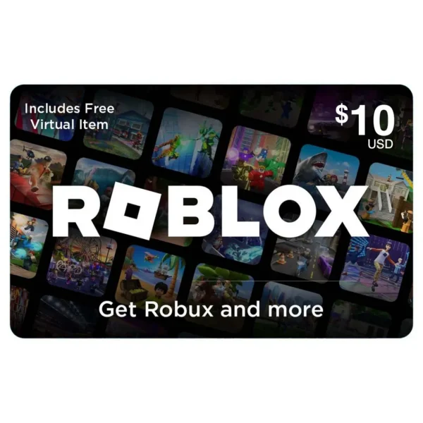 $10 Roblox Gift Card (US) – Instant Digital Delivery